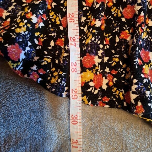 Free People Wildflower Fields Multi Color Long Sleeve Henley Top Size Small - Picture 10 of 12